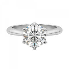 Edit Classic Round Cut Engagement Ring - Classic Engagement Rings Png