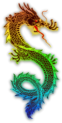 Blue Dragon Png Svg Clip Art For Web - Dragon Rainbow