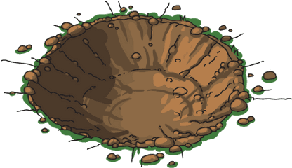 Breaking News - Crater Transparent Background Png