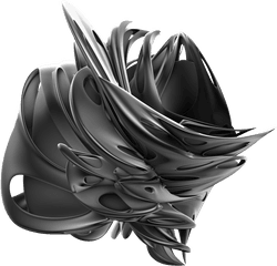 Skew 105 Warped 3d Shapes Transparent - Abstract Black 3d Shape Png