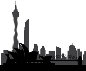 City Of Sydney Silhouette Clip Art - Australia City Silhouette Png