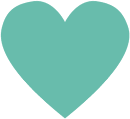 Transparent Png Svg Vector File - Teal Heart