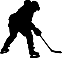 Silhouette Hockey Free Clipart HD - Free PNG