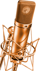 Microphone Png Transparent - Transparent Mic Studio Gold Studio Microphone Png