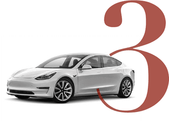 Rsx3 - Tesla Model 3 Png