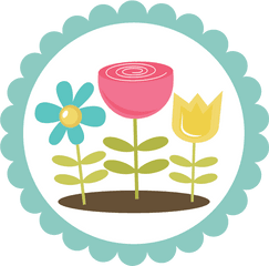 Spring Flowers Svg Files For Scrapbooking Flower Cut - Circle Border Baby Girl Png