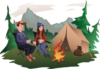 Download Hd Watch Your Favorite Content - Camping Images Png