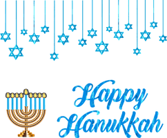 Hanukkah Text Line Font For Happy Carol - Free PNG