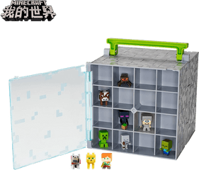 Toy Figurine Around Enderman Man - Minecraft Mini Collector Case With Figures Png