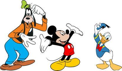 Goofy Png Transparent Images - Mickey Donald And Goofy