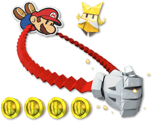 Paper Mario The Origami King - Paper Mario The Origami King Mario Png