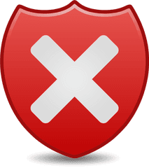 Download Low Security Icon Clip Arts - Check Mark And X Mark Low Security Icon Png