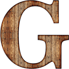 Wooden Capital Letter G Transparent Png - Letter G Transparent Background