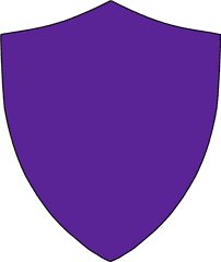 Shield Outline Wpurple Fill Clip Art - Vector Blason Png