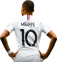 Kylian Mbappe Png White Jersey France World Cup - Mbappe White France Jersey