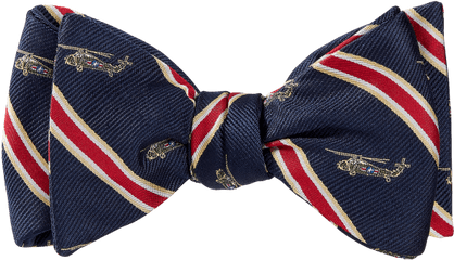 Navy Helicopter Bow Tie Png Red