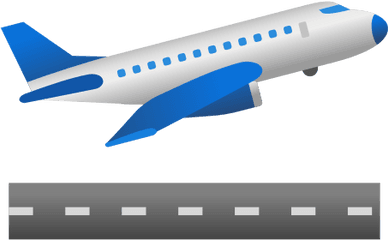 Airplane Departure Icon - Avion Imojie Png