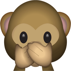 Speak No Evil Monkey Emoji Free Icon - Free PNG