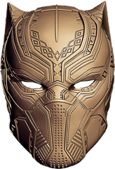 Black Panther Gold Custom Mask - Black Panther Gold Mask Png