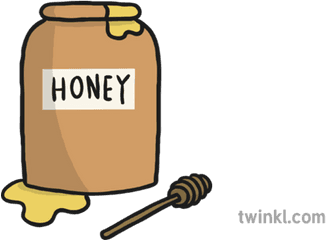 Honey Pot Illustration - Honey Twinkl Png