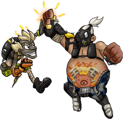 Download Junkrat And Roadhog Png Jpg - Portable Network Graphics