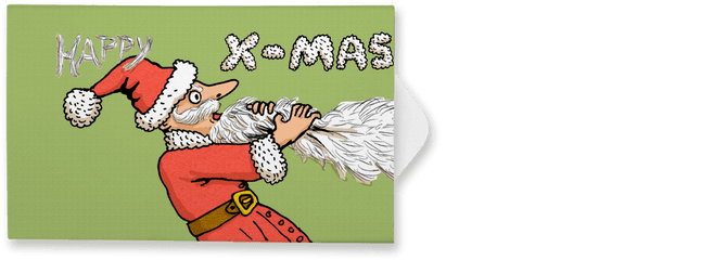 Santa Beard - Bianca Schaalburg Cartoon Png