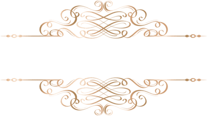 Download Free Png Gold Deco Element Clipart - Transparent Gold Decorative Lines Png