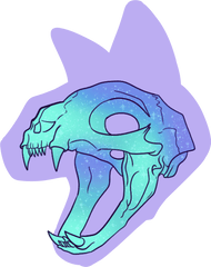 Download Cat Skull Logo Png Image With - Transparent Cat Skull Art