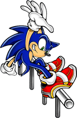 Adventure 2 Sonic Grinding - Sonic The Hedgehog Grinding Drawing Sonic Soap Shoes Png