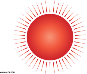 Sunset Clipart Red Sun - Transparent Red Sun Png