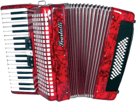 Red Accordion PNG Free Photo