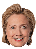Clinton Face Hair Hillary Party Democratic - Free PNG