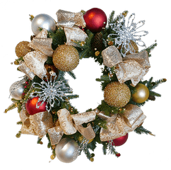 Starlight Collection Christmas Wreath - Christmas Ornament Png