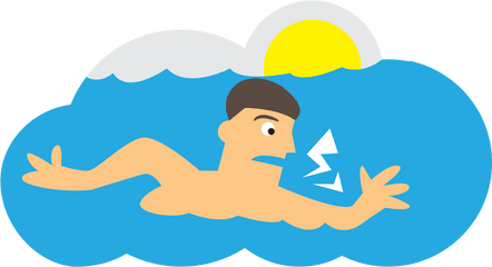 Swimming After Eating - Swimming Clipart Full Size Clipart Portable Network Graphics Png