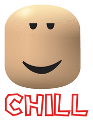 Roblox Chill Face Sticker - Roblox Chill Face Head Png