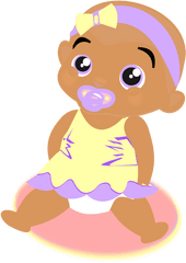 Download Free Png Real Black Clipart Of African - Baby Girl Clip Art