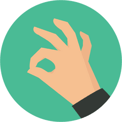 Ok Hand Icon - Ok Icon Png