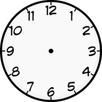 Art Point Clock Face Digital Line - Free PNG