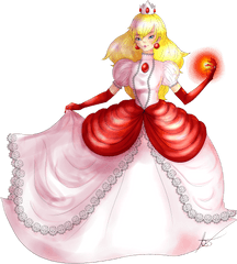 Princess Toadstool Fire Flower By Yoursassyteacher - Peach Princesse Fire Png