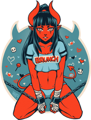 Drawing Succubus Graphic Stock - Demon Art Png