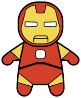Chibi Vector Iron Man HQ Image Free - Free PNG