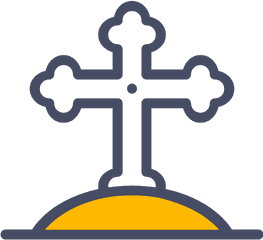 Cross Belief Vector Svg Icon - Baptism Cross Png