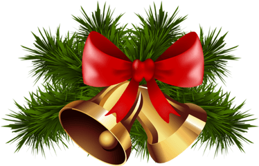 Jingle Bells Bow Png Transparent Image - Download Png Bell Christmas