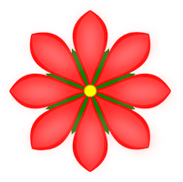 Vector Single Flowers Red Free HQ Image - Free PNG