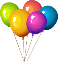 Party Balloon Birthday Bunch Free Clipart HQ - Free PNG