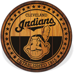 Download Cleveland Indians Barrel Top Sign - Cleveland Cleveland Indians Logo Vector Free Png