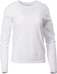 76400l Gildan Premium Cotton Ladiesu0027 Long Sleeve T Shirt Woman Png White - shirt Png