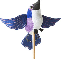 The Puppet Company Pc002142 Purple Hummingbird - Decorative Png