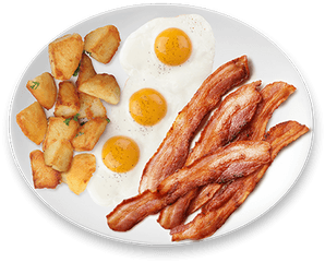 Png Of Breakfast Food Free - Breakfast Food Top View Png