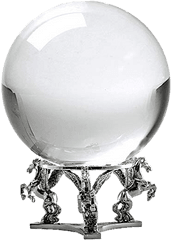 Crystal Ball For Fortune Teller - Silver Crystal Ball Png